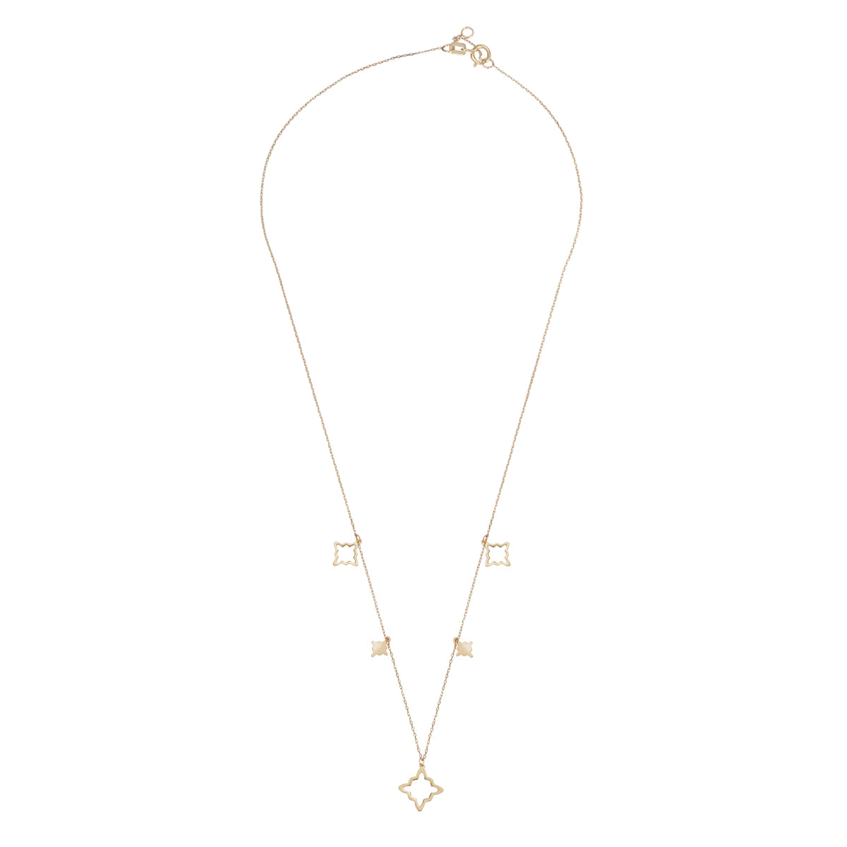 9ct Gold Marrakesh Charm Necklace - John Ross Jewellers