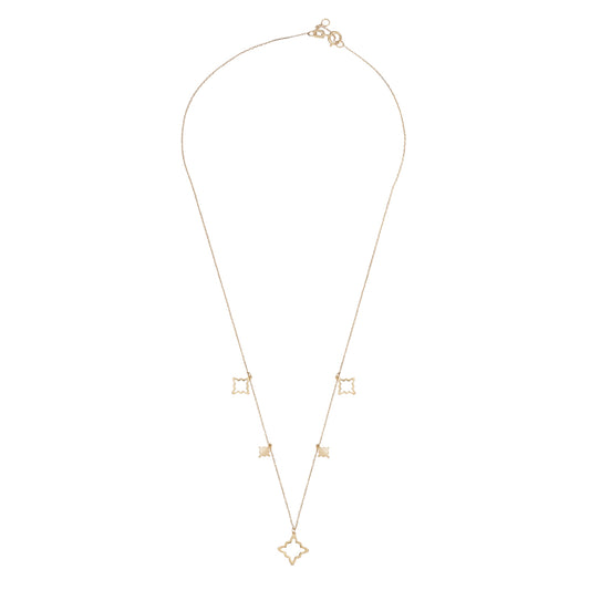 9ct Gold Marrakesh Charm Necklace - John Ross Jewellers