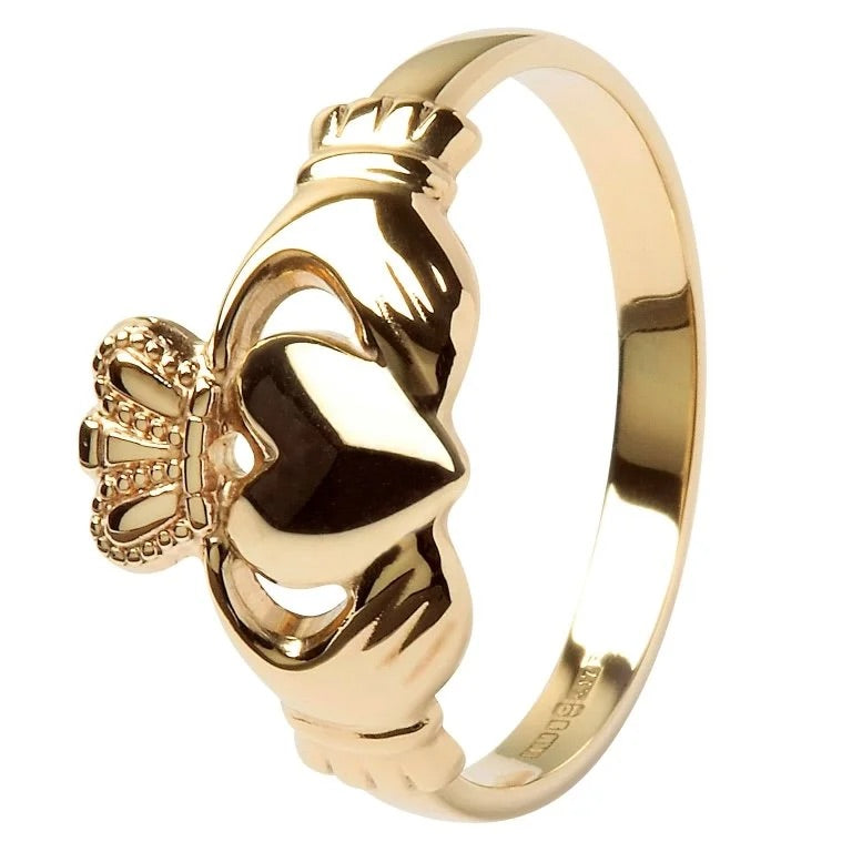 10ct Gold Claddagh Ring - John Ross Jewellers