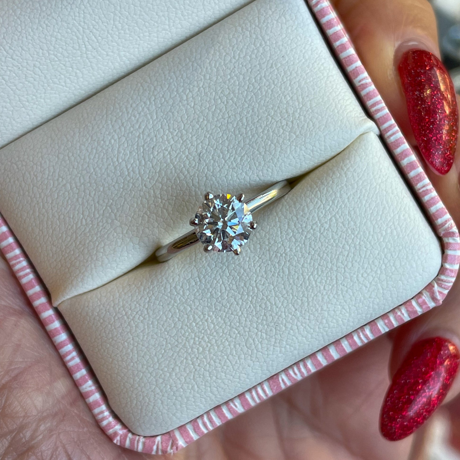 Platinum Diamond Solitaire Engagement Ring | 1.27ct - John Ross Jewellers