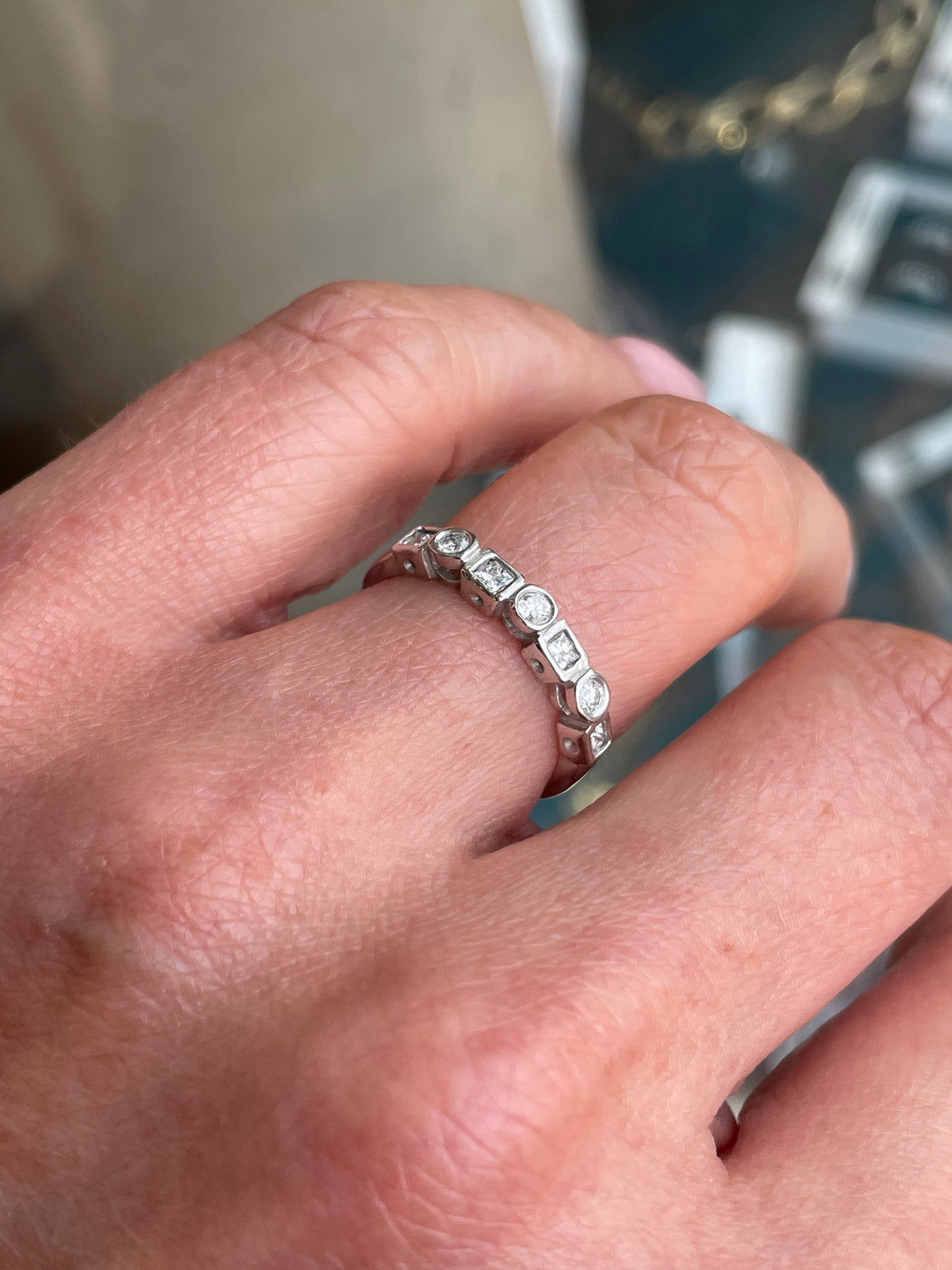 18ct White Gold Diamond Eternity Ring | 0.32ct - John Ross Jewellers