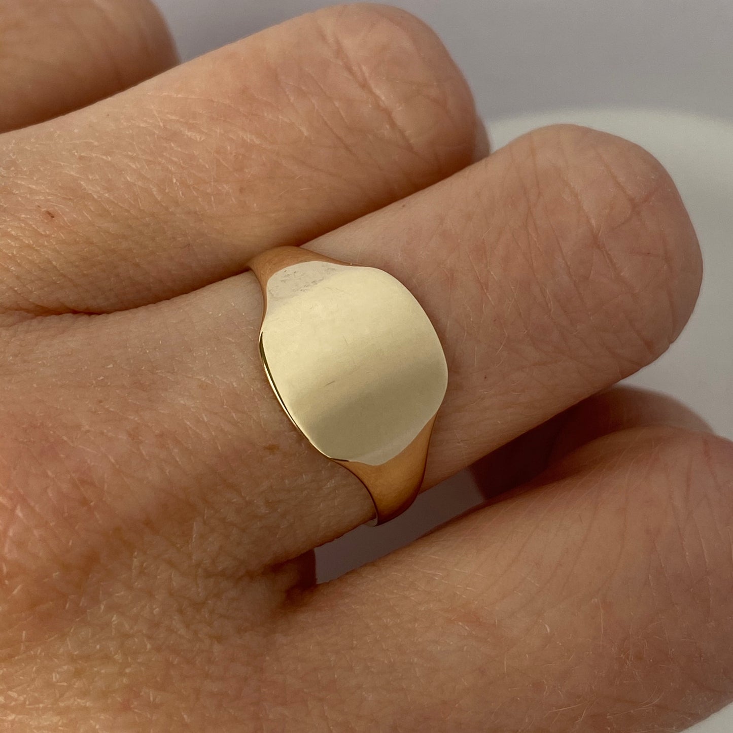 9ct Gold Gents Square Signet Ring - John Ross Jewellers