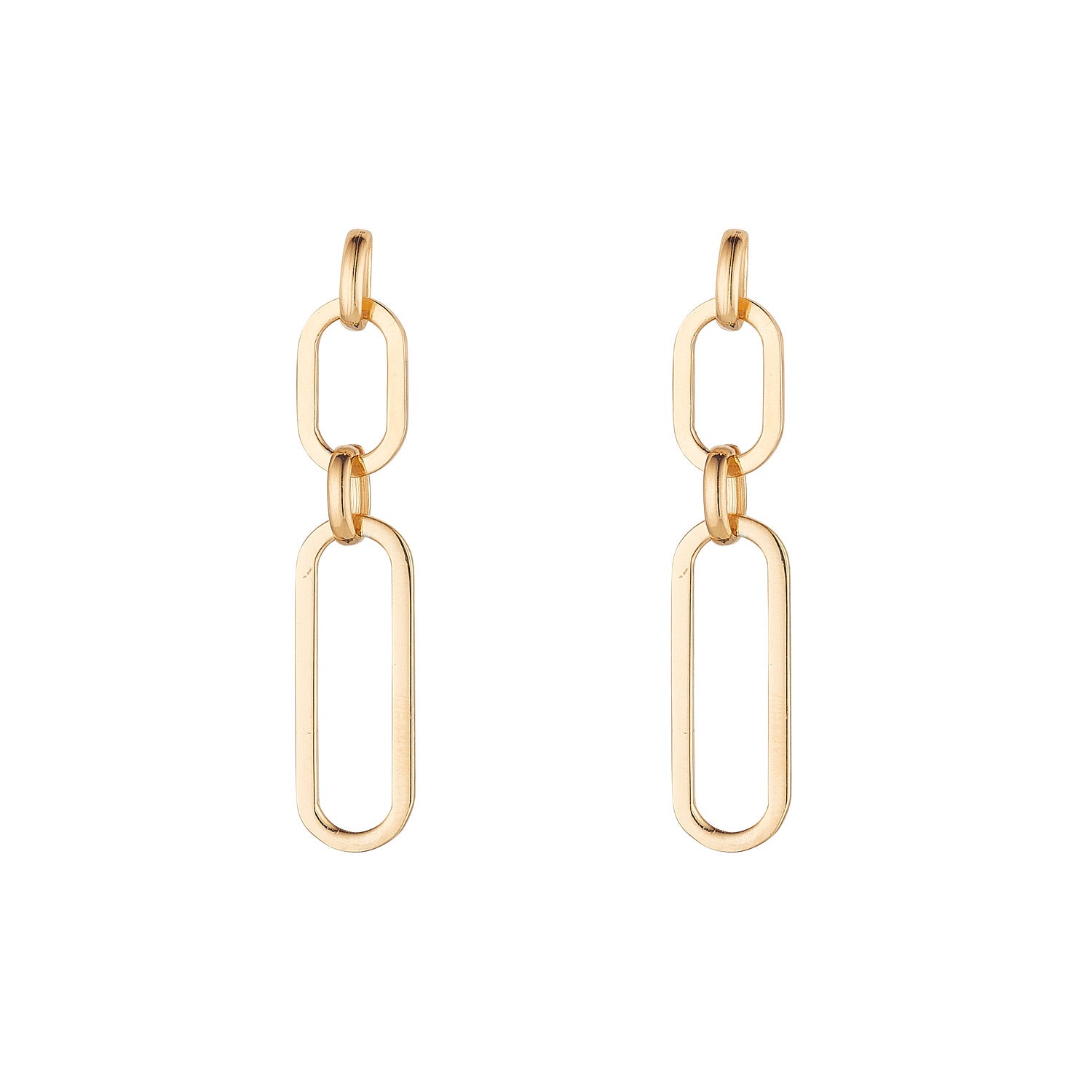 Sunshine Long Link Chain Drop Earrings - John Ross Jewellers