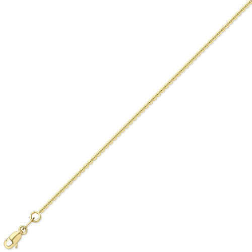 9ct Gold 18" Square Trace Chain - John Ross Jewellers
