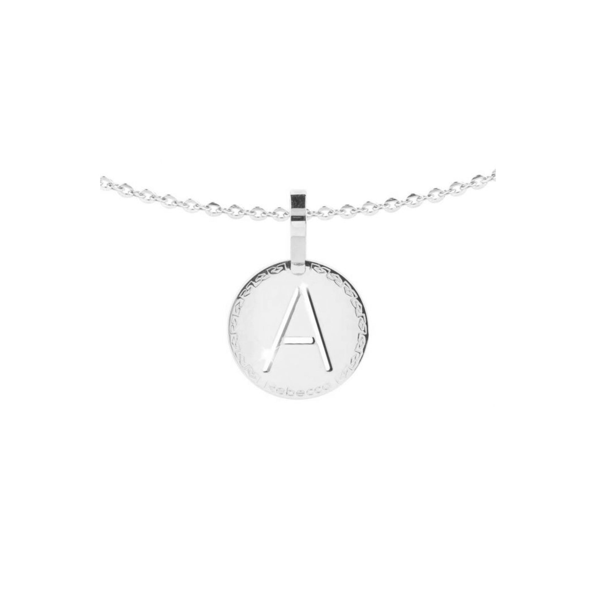 REBECCA MyWorld Letter Necklace Silver|Small Initial