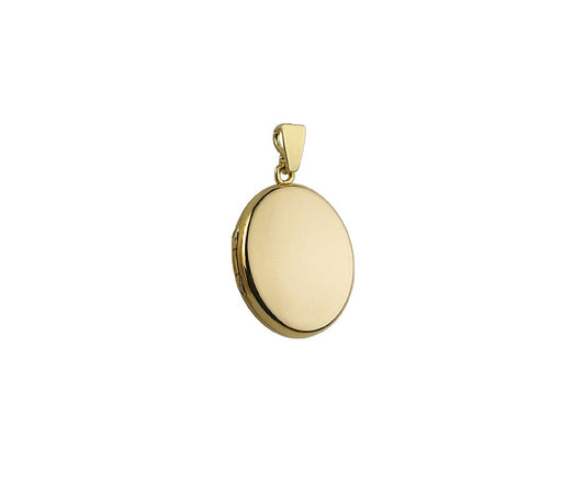 9ct Gold Oval Locket and Chain - John Ross Jewellers