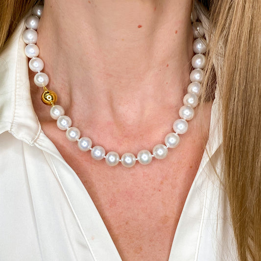 Cultured Freshwater Pearl Necklace | 11-13mm - John Ross Jewellers