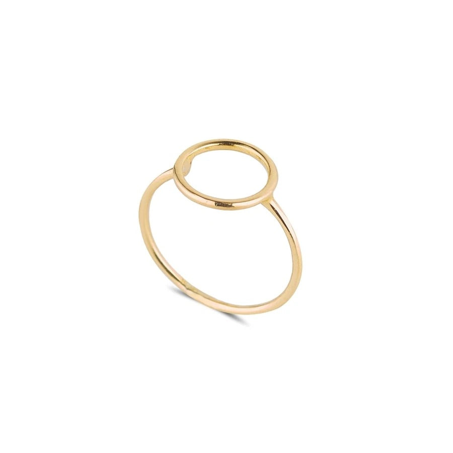 9ct Gold Open Circle Ring - John Ross Jewellers