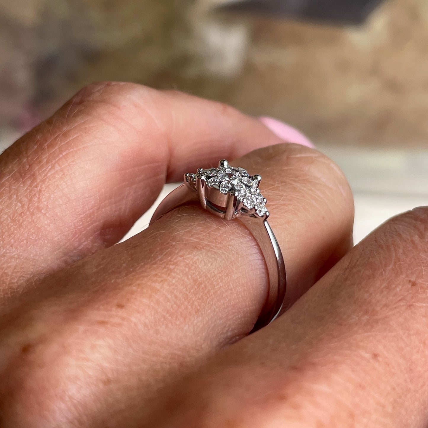 18ct White Gold Diamond Engagement Ring | 0.29ct - John Ross Jewellers