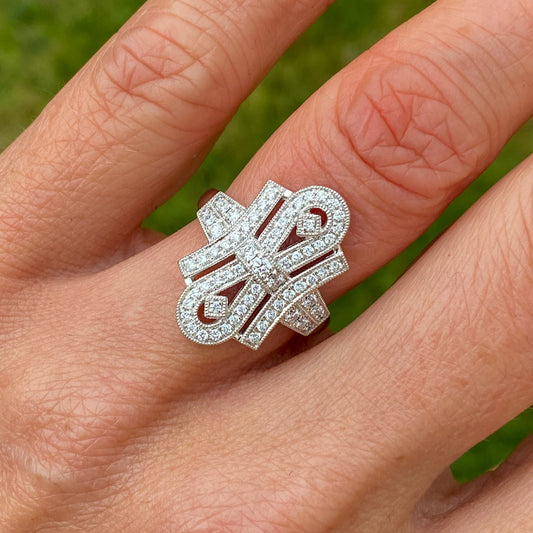 Platinum 0.60ct Diamond Ring - John Ross Jewellers