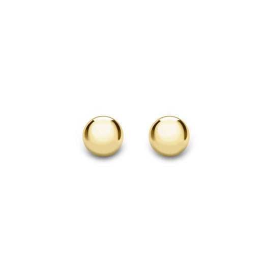 18ct Gold 4mm Ball Stud Earrings - John Ross Jewellers