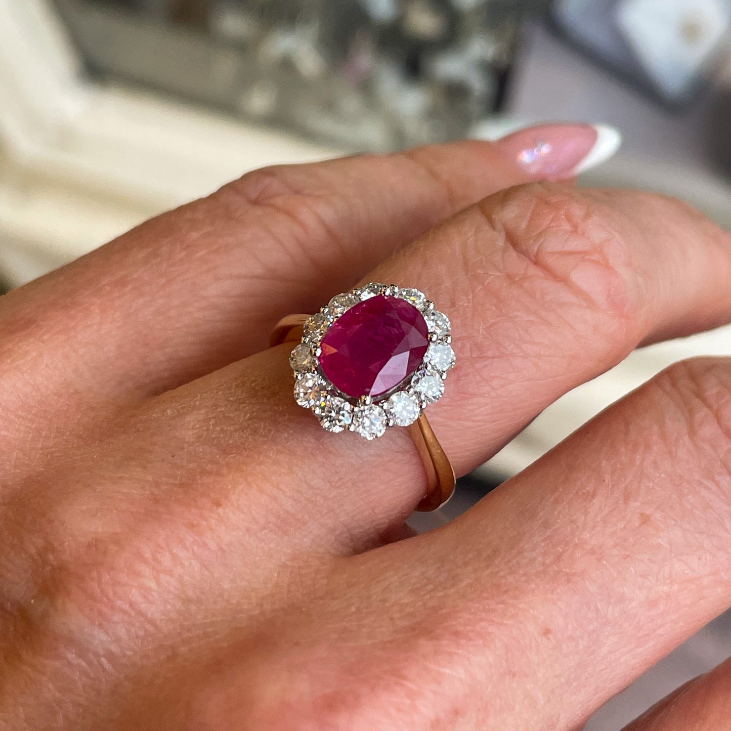 18ct Gold Ruby & Diamond Ring - John Ross Jewellers