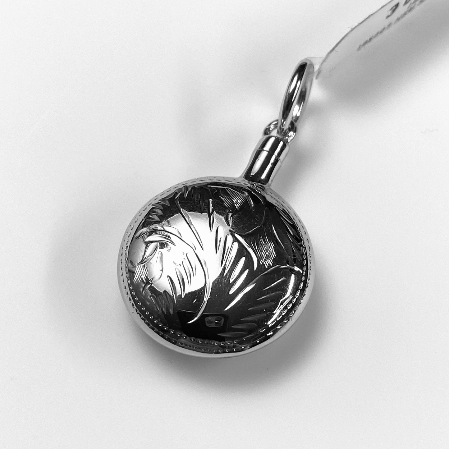 Silver Round Ash Locket and Chain - John Ross Jewellers