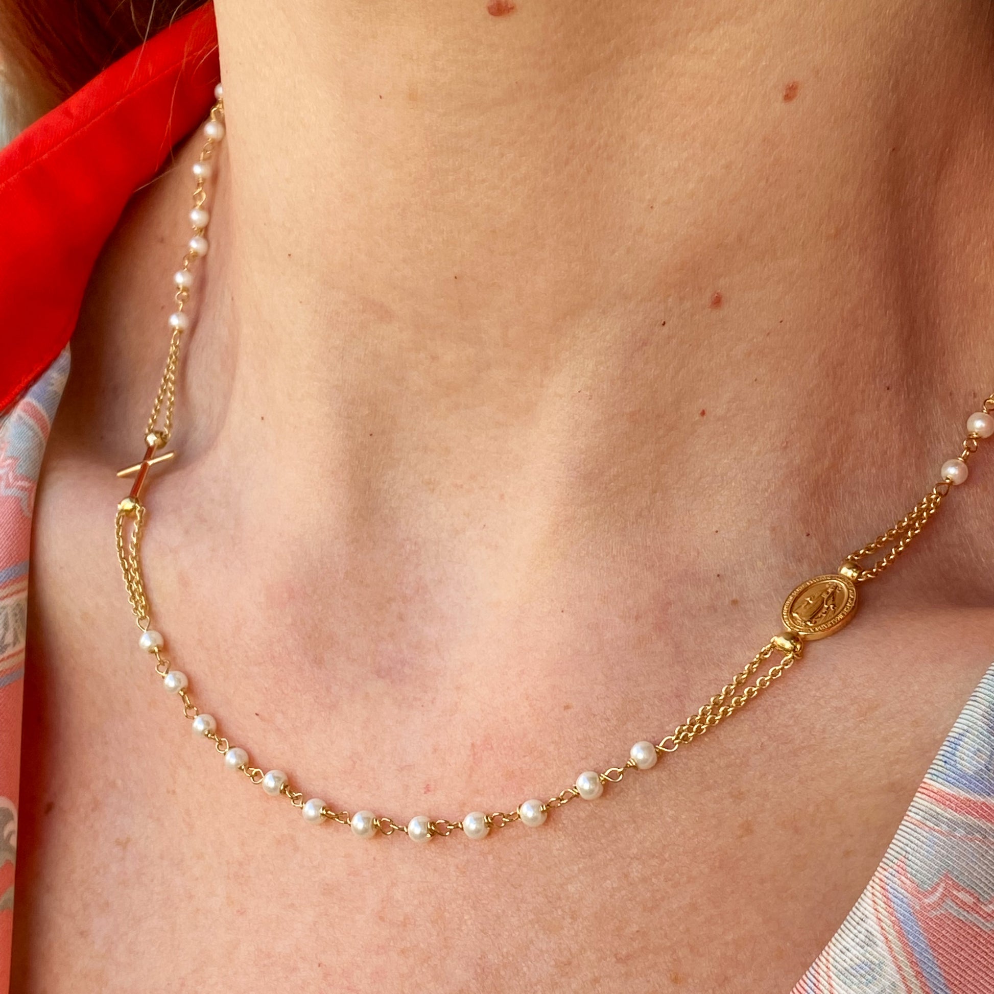 Sunshine Freshwater Pearl Rosary Necklace - John Ross Jewellers