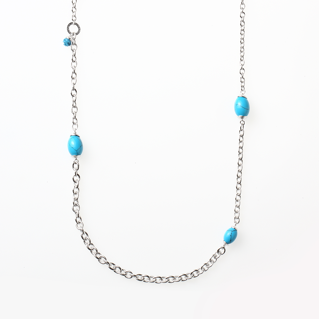 REBECCA Mediterraneo Necklace With Turquoise - John Ross Jewellers