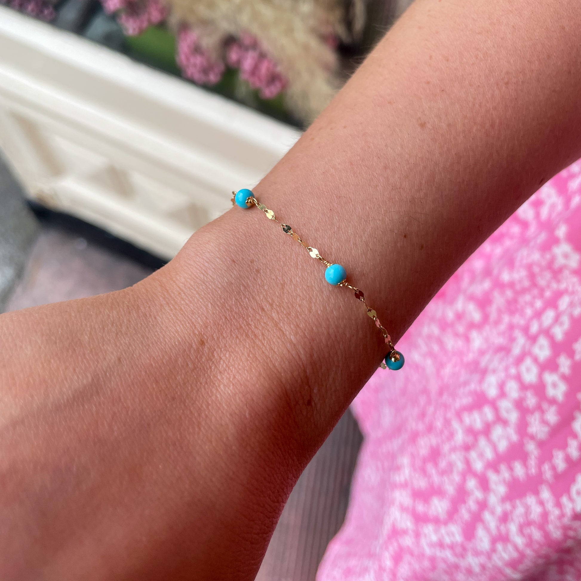 18ct Gold Turquoise Tiziano Bracelet - John Ross Jewellers