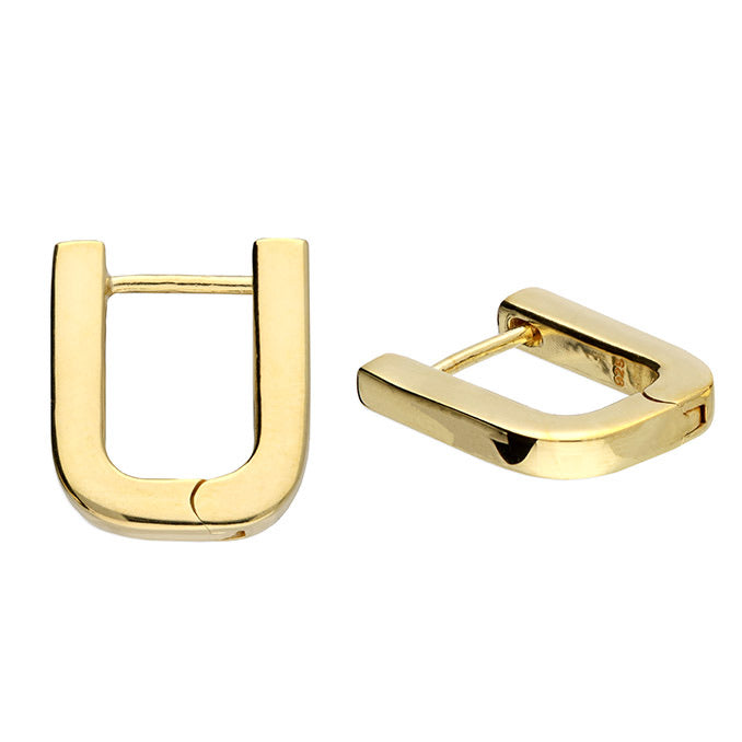 Sunshine Deep Drop Huggie Hoop Earrings - John Ross Jewellers