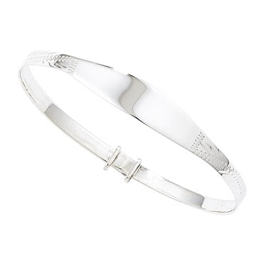 Silver Child’s Identity Bangle - John Ross Jewellers