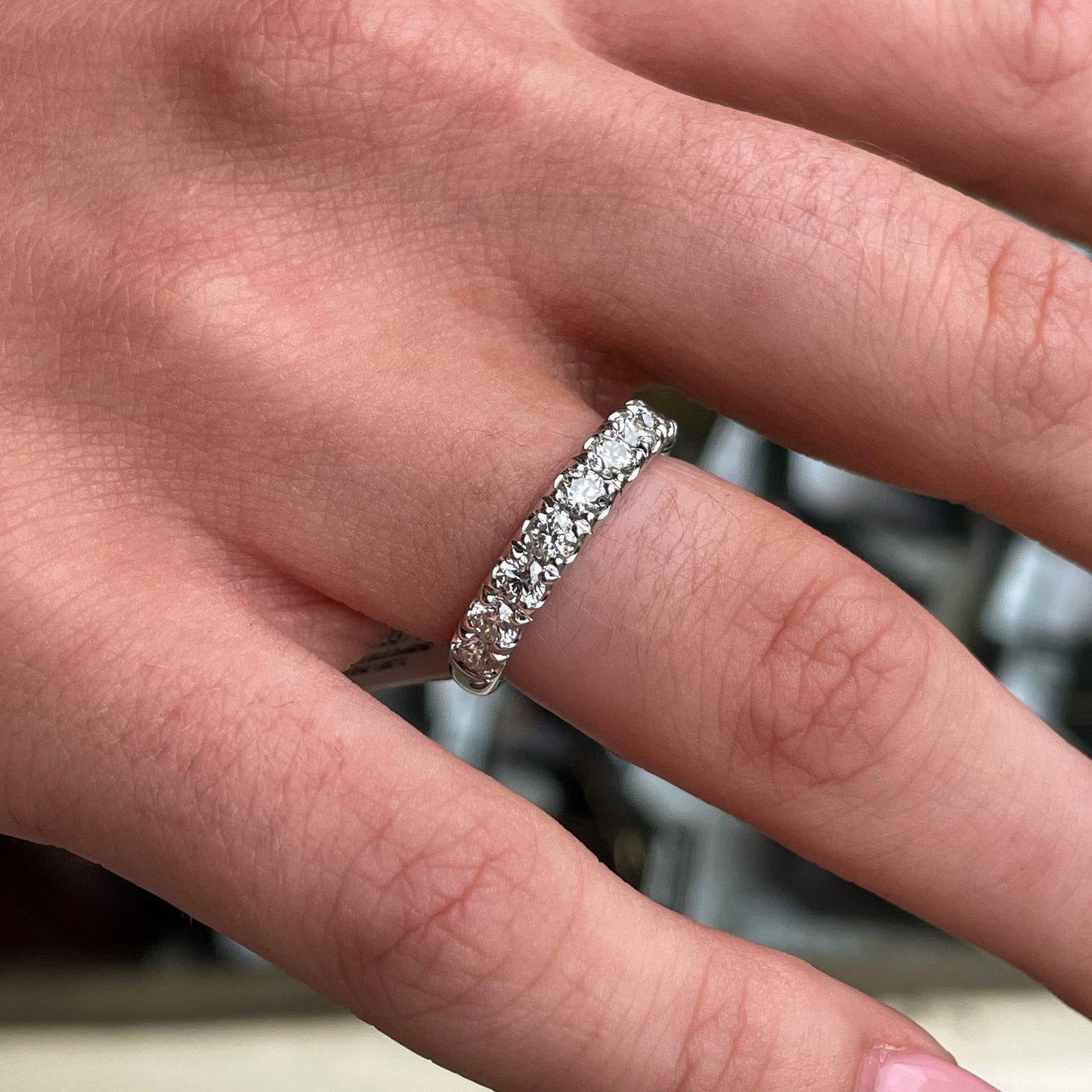 18ct White Gold Diamond Eternity Ring 1.00ct - John Ross Jewellers