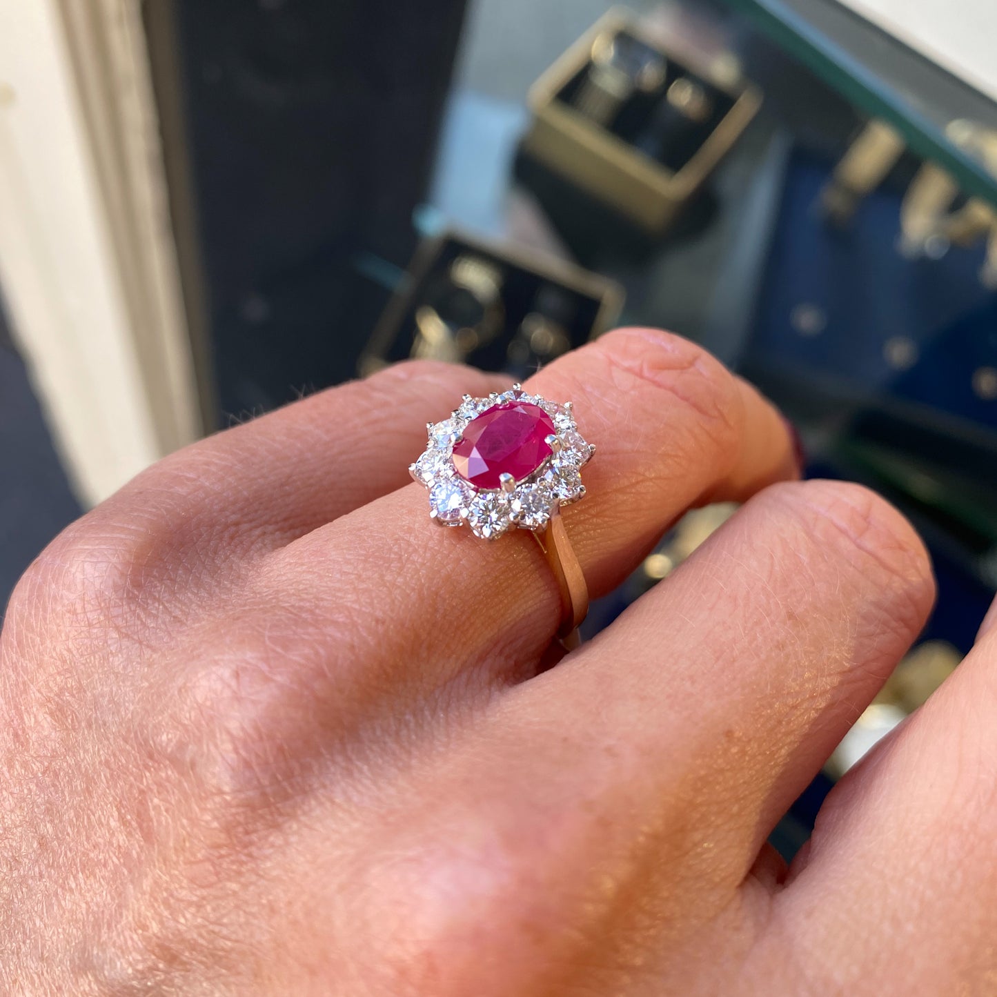 18ct Gold Ruby & Diamond Ring - John Ross Jewellers