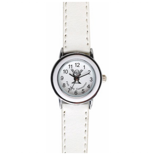 Holy Communion Watch with White Bezel - John Ross Jewellers