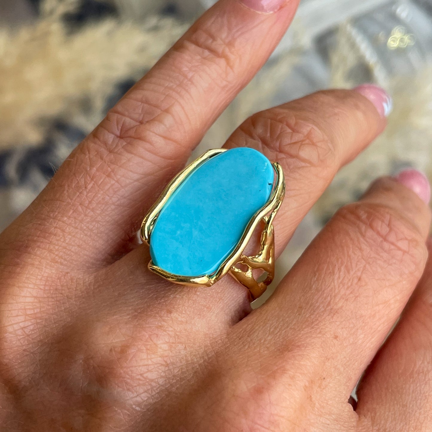 Turquoise Ring | Long - John Ross Jewellers