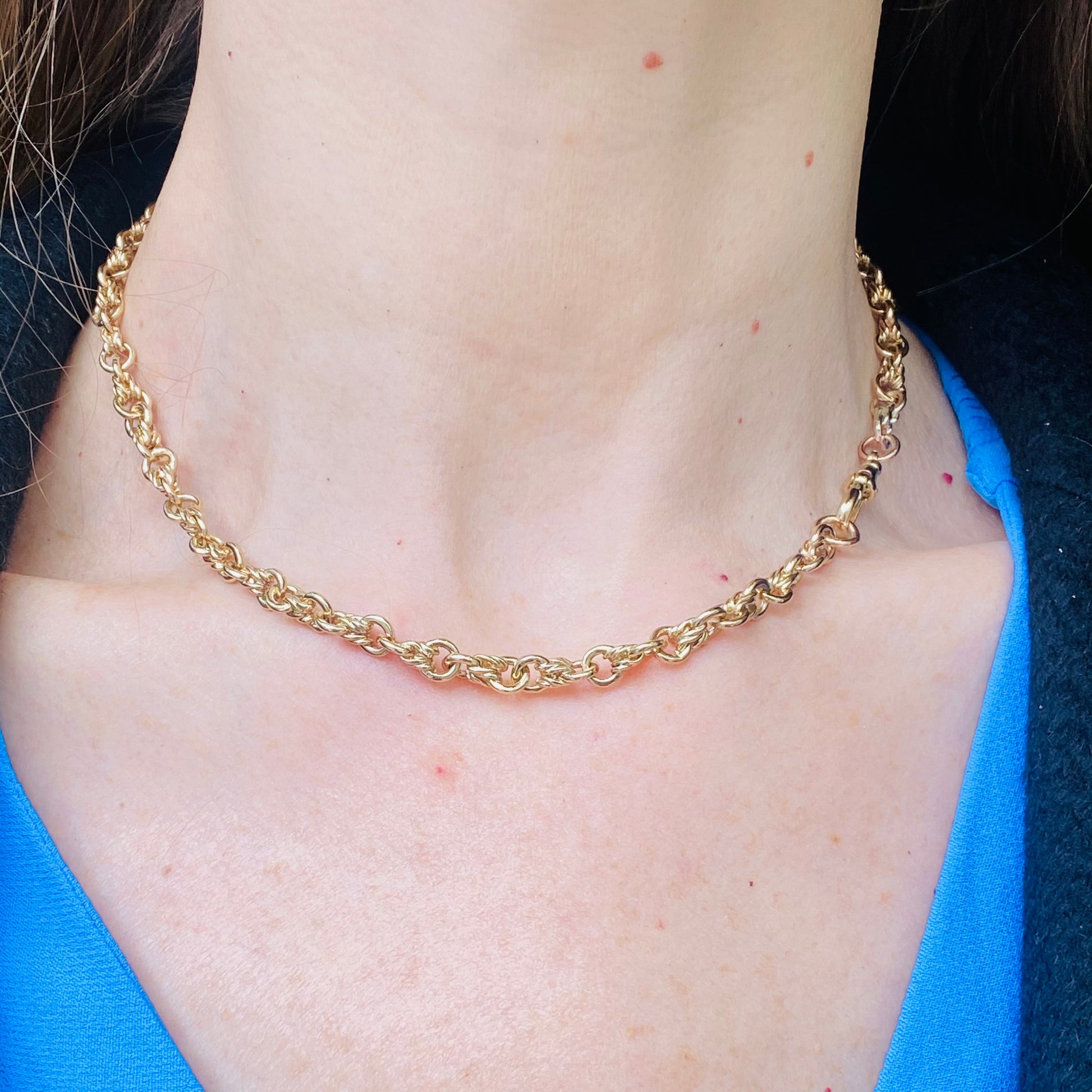 9ct Gold Handmade Necklace | 17 inch - John Ross Jewellers