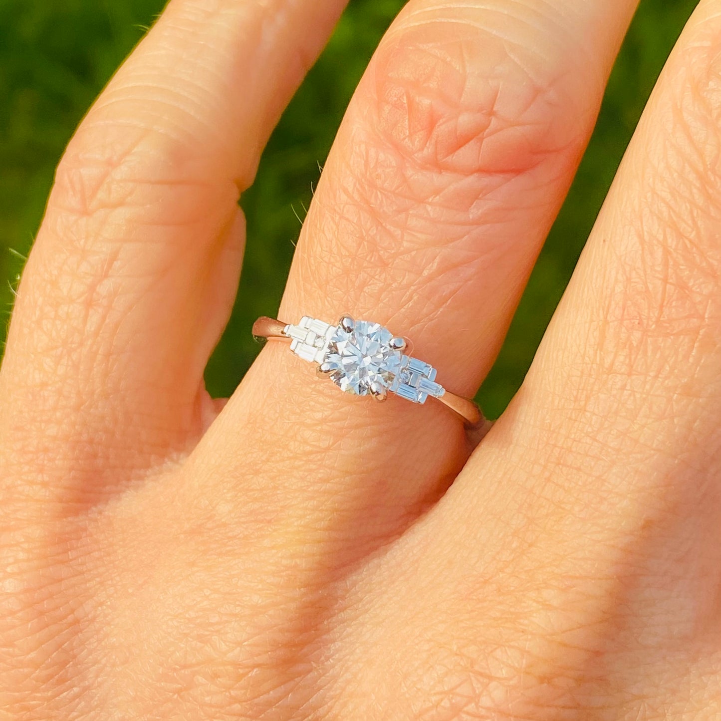 Platinum Diamond Solitaire Engagement Ring 0.77ct - John Ross Jewellers