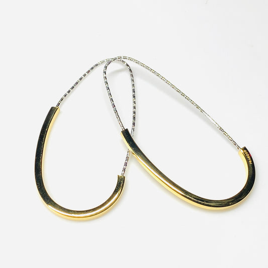 Sunshine Silver Dramatic Oval Hoop Earrings - John Ross Jewellers