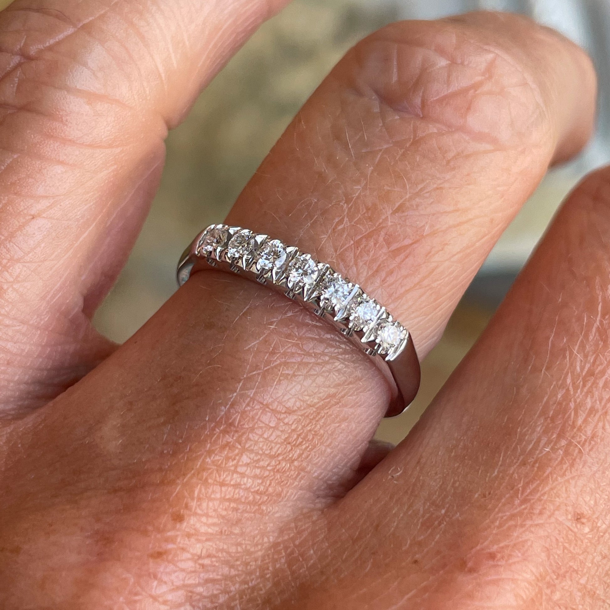 18ct White Gold Diamond Eternity Ring 0.22ct - John Ross Jewellers