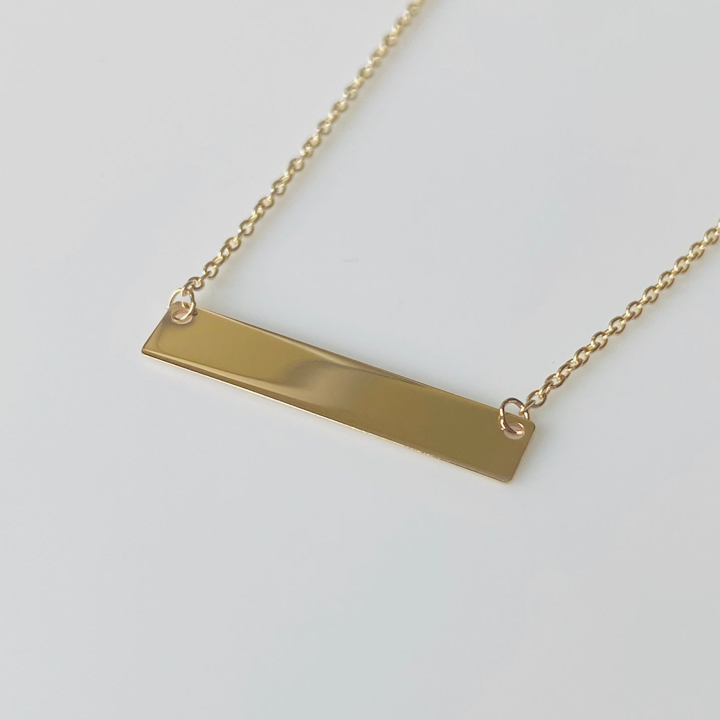 9ct Yellow Gold Bar Necklace - John Ross Jewellers
