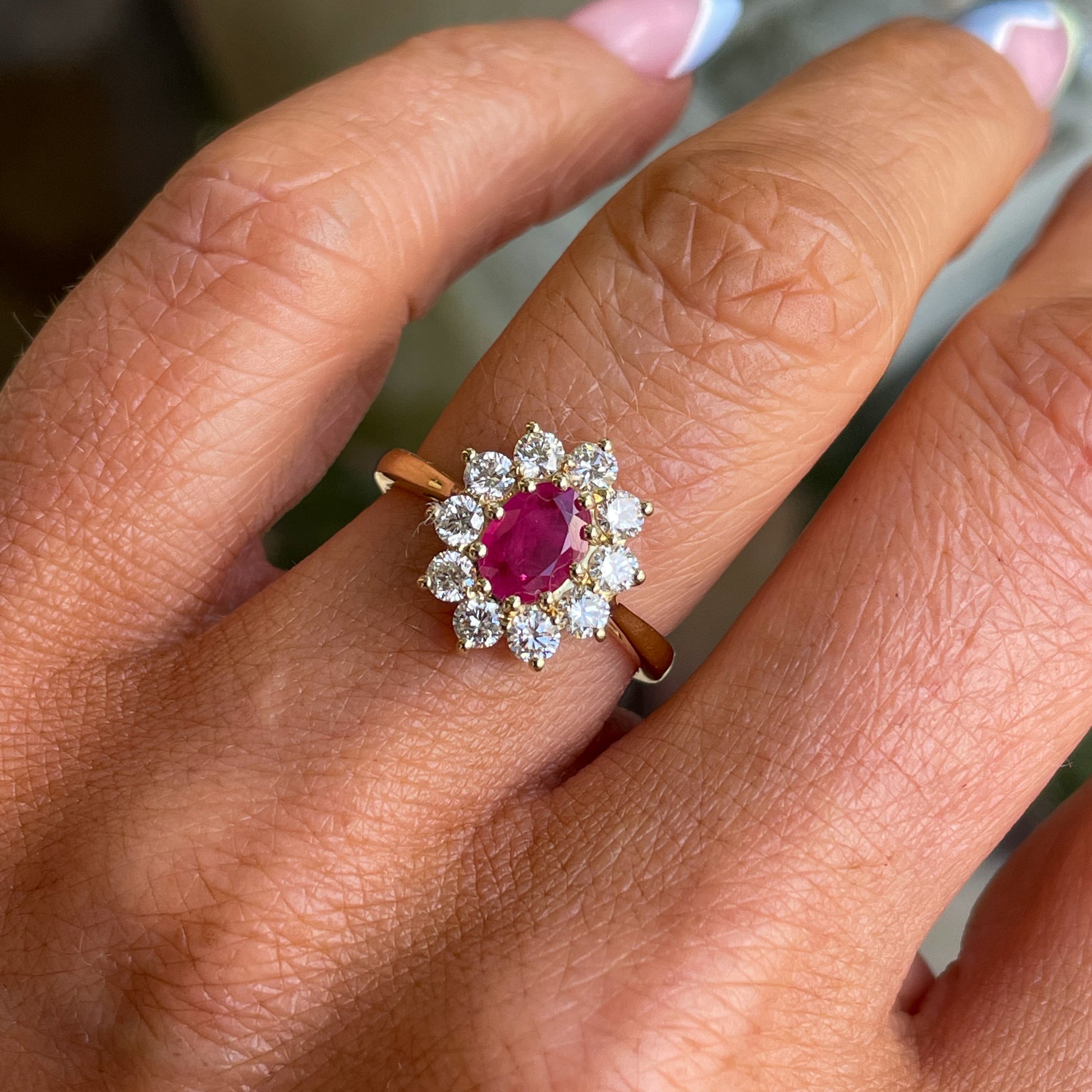 18ct Gold Ruby & Diamond Ring - John Ross Jewellers