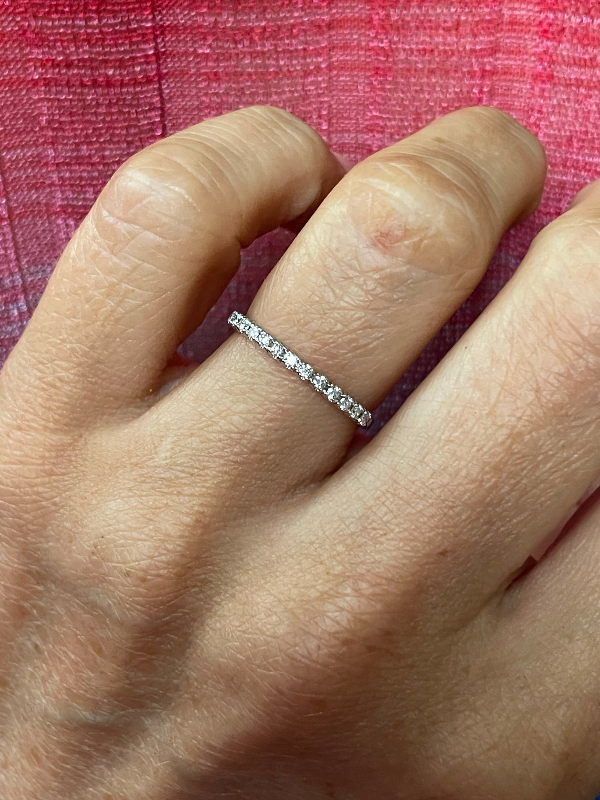 18ct White Gold Diamond Eternity Ring 0.16ct - John Ross Jewellers