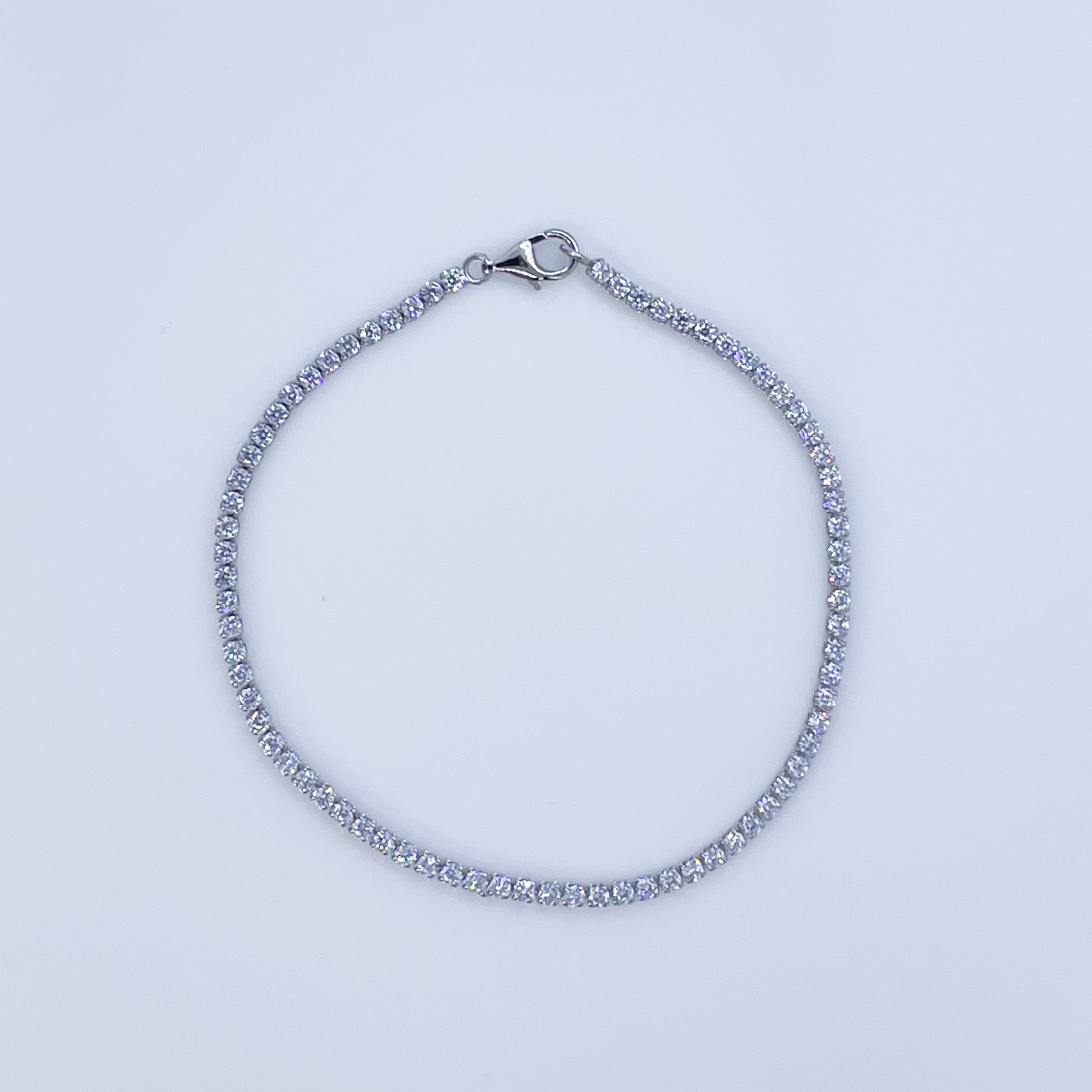 Silver CZ Line Bracelet - John Ross Jewellers
