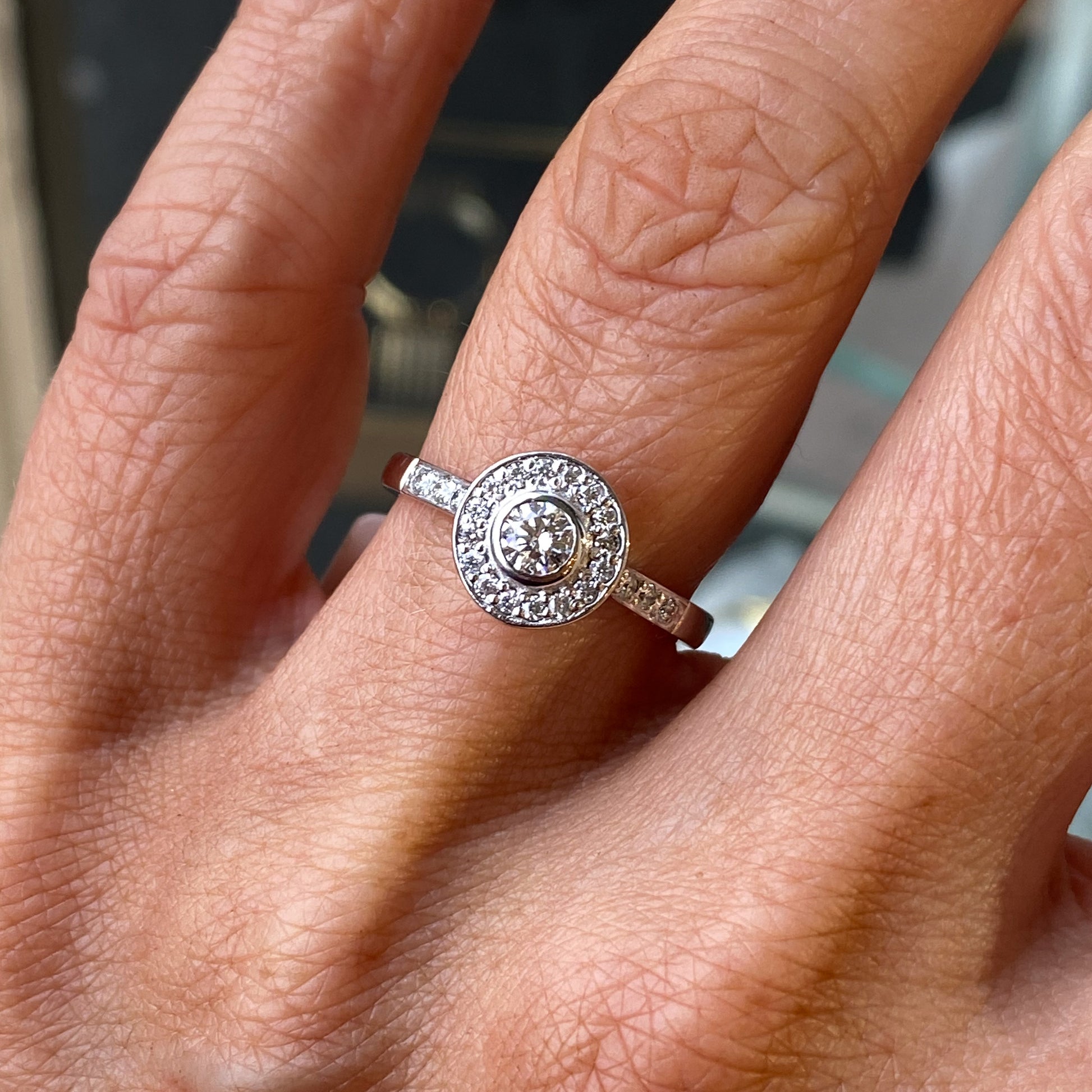 18ct White Gold Miriam Diamond Engagement Ring | 0.50ct - John Ross Jewellers