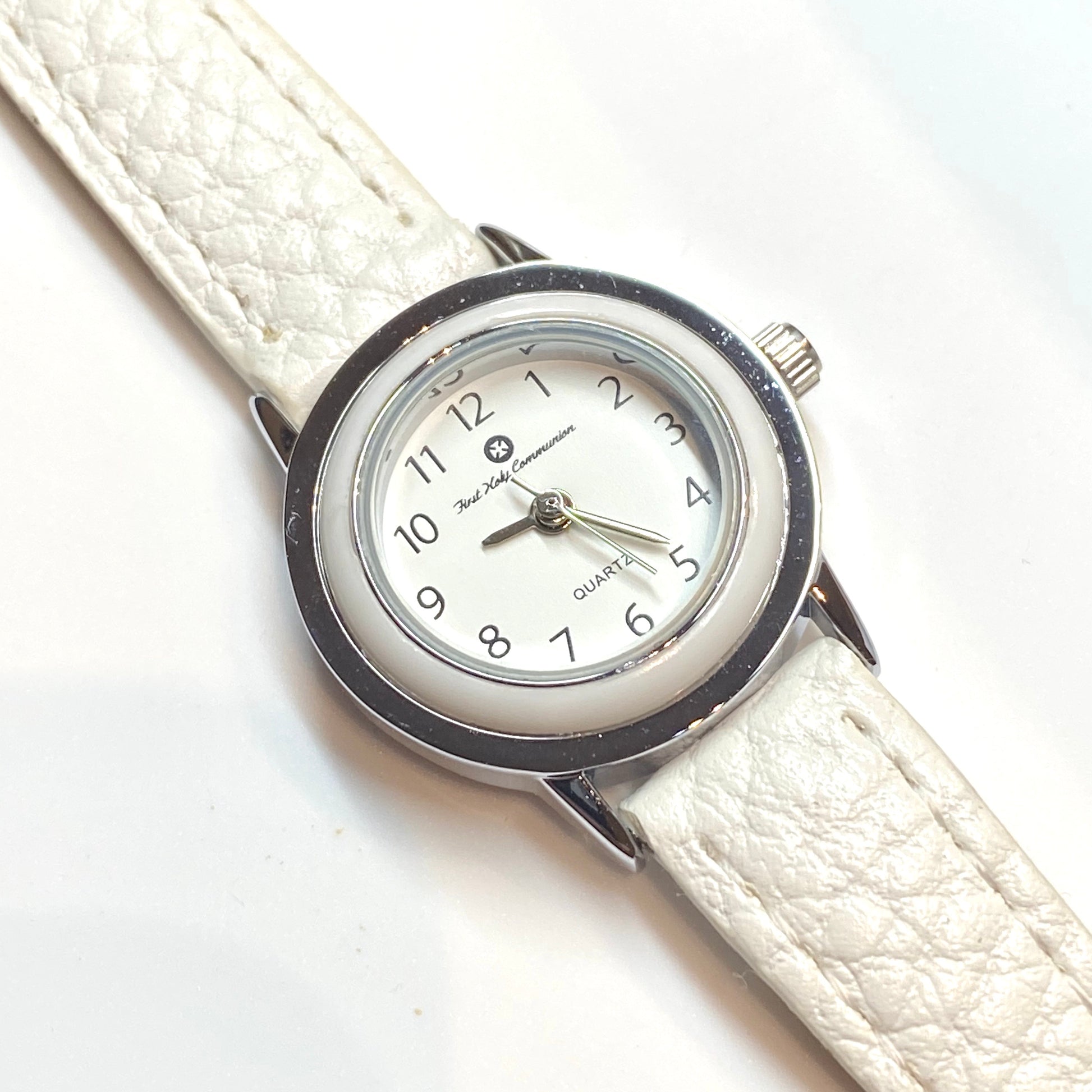 Holy Communion Watch with White Bezel - John Ross Jewellers