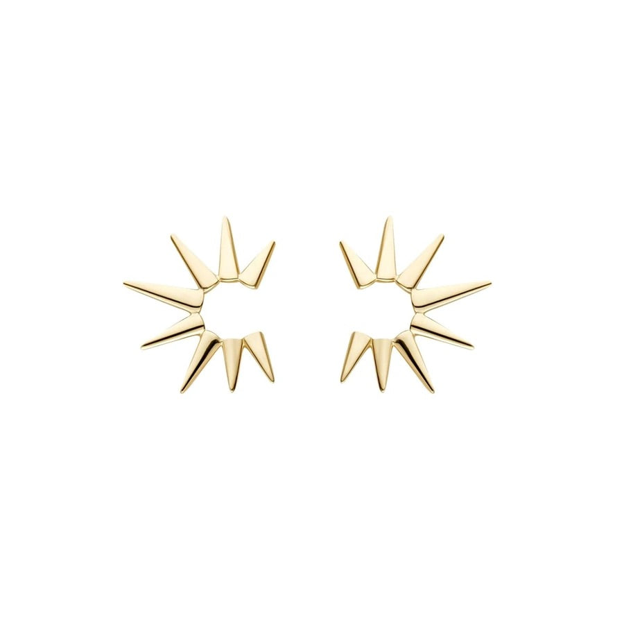 9ct Gold Spikes Stud Earrings - John Ross Jewellers
