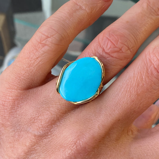 Turquoise Ring | Oval - John Ross Jewellers