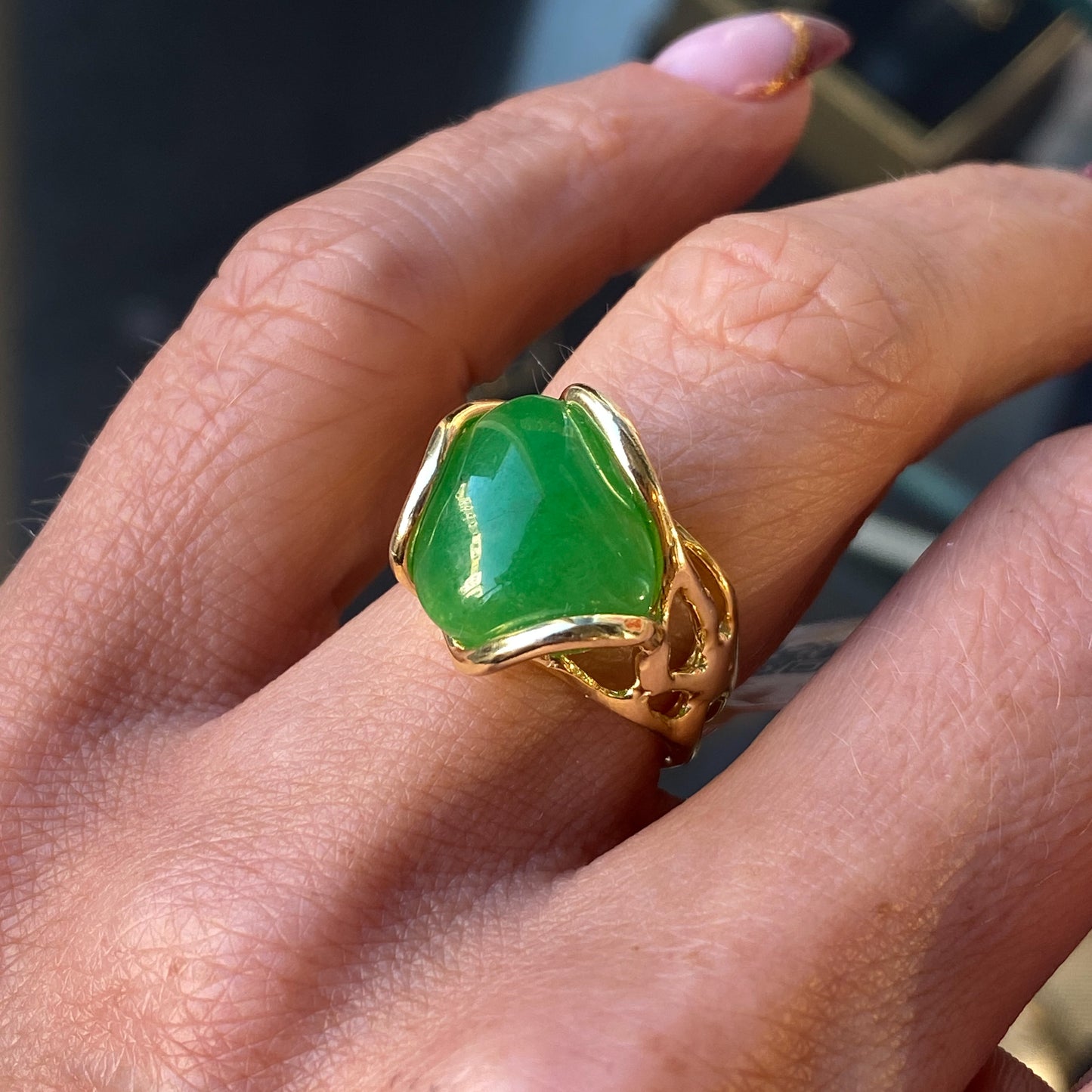 Green Jade Ring - John Ross Jewellers