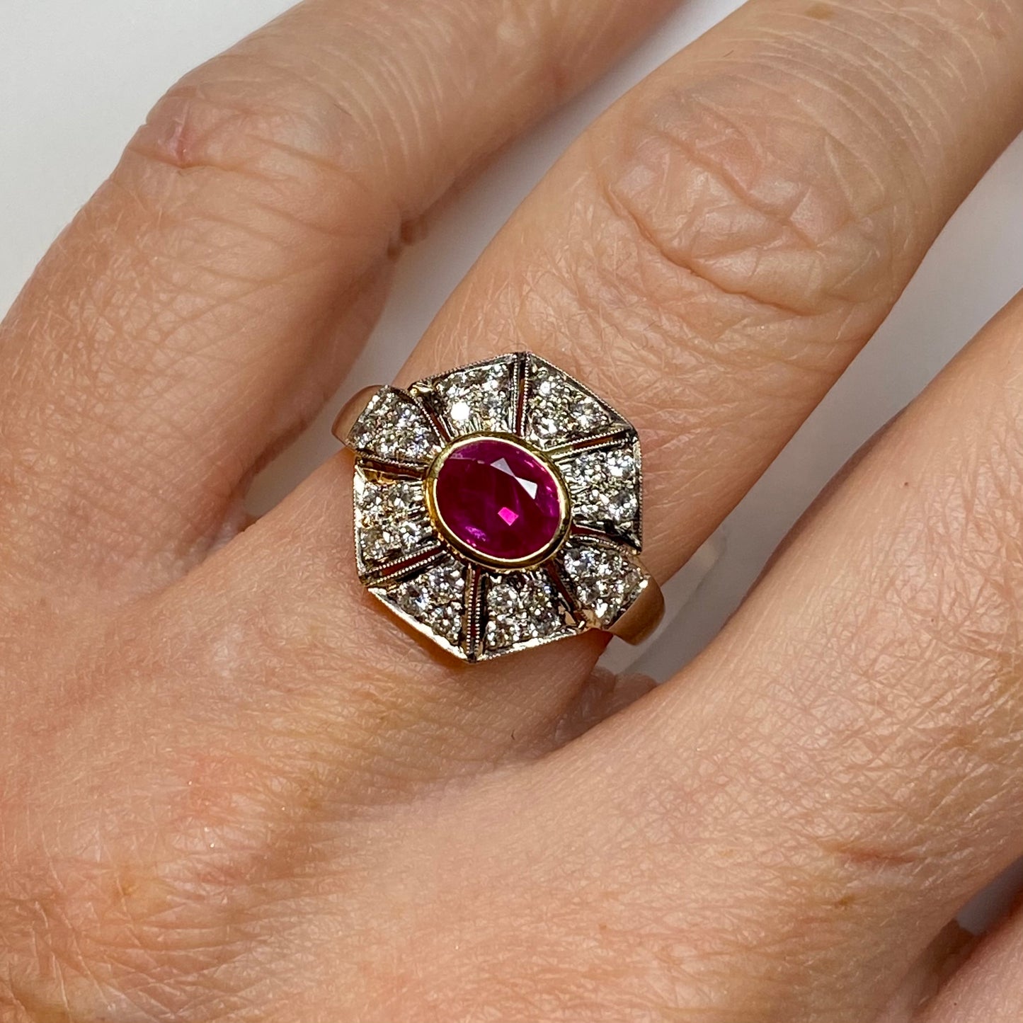 18ct Gold Ruby & Diamond Ring - John Ross Jewellers