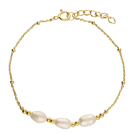 Sunshine Freshwater Pearl Trio Bracelet | 19.5cm - John Ross Jewellers