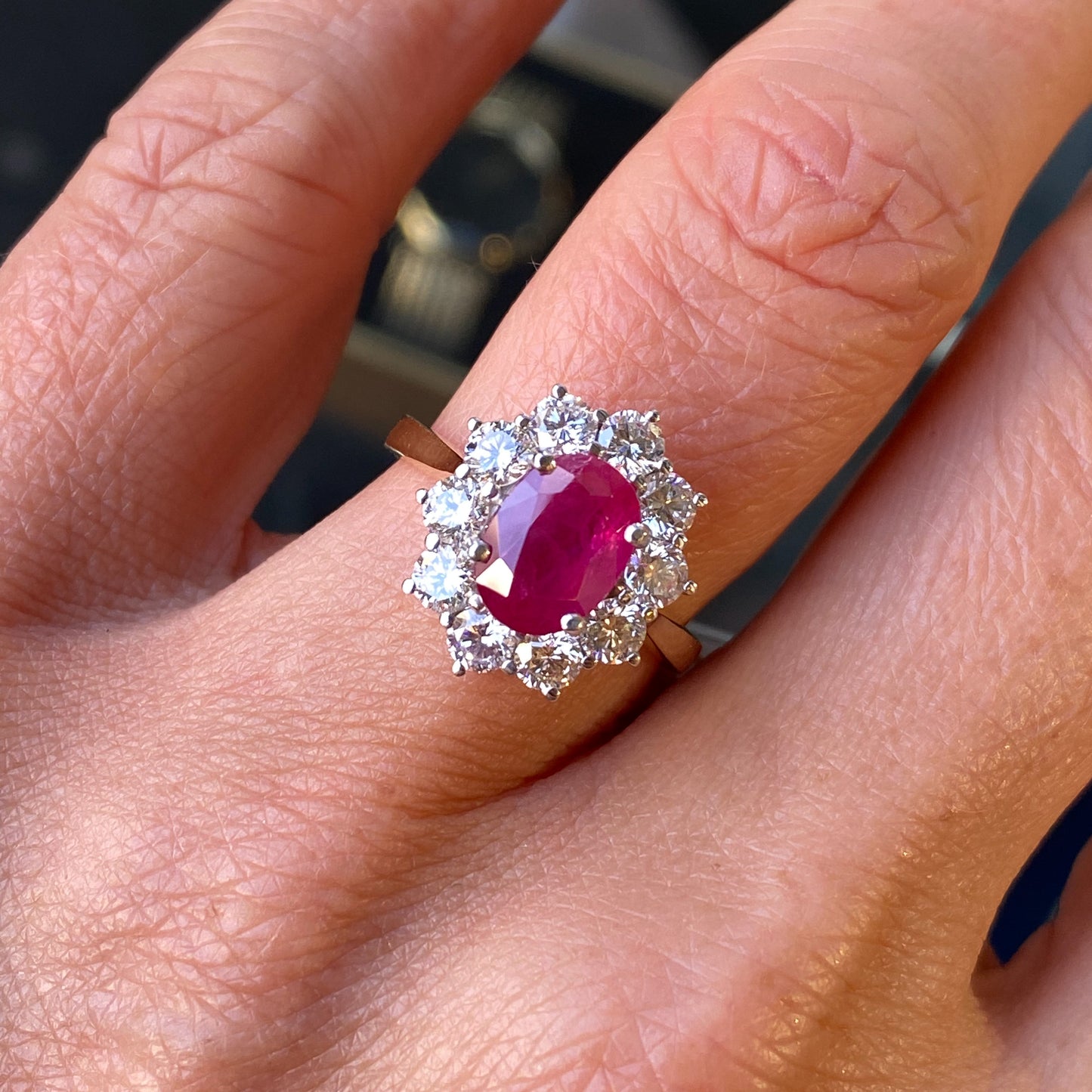 18ct Gold Ruby & Diamond Ring - John Ross Jewellers