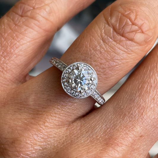 Platinum 1.63ct Diamond Solitaire Engagement Ring - John Ross Jewellers
