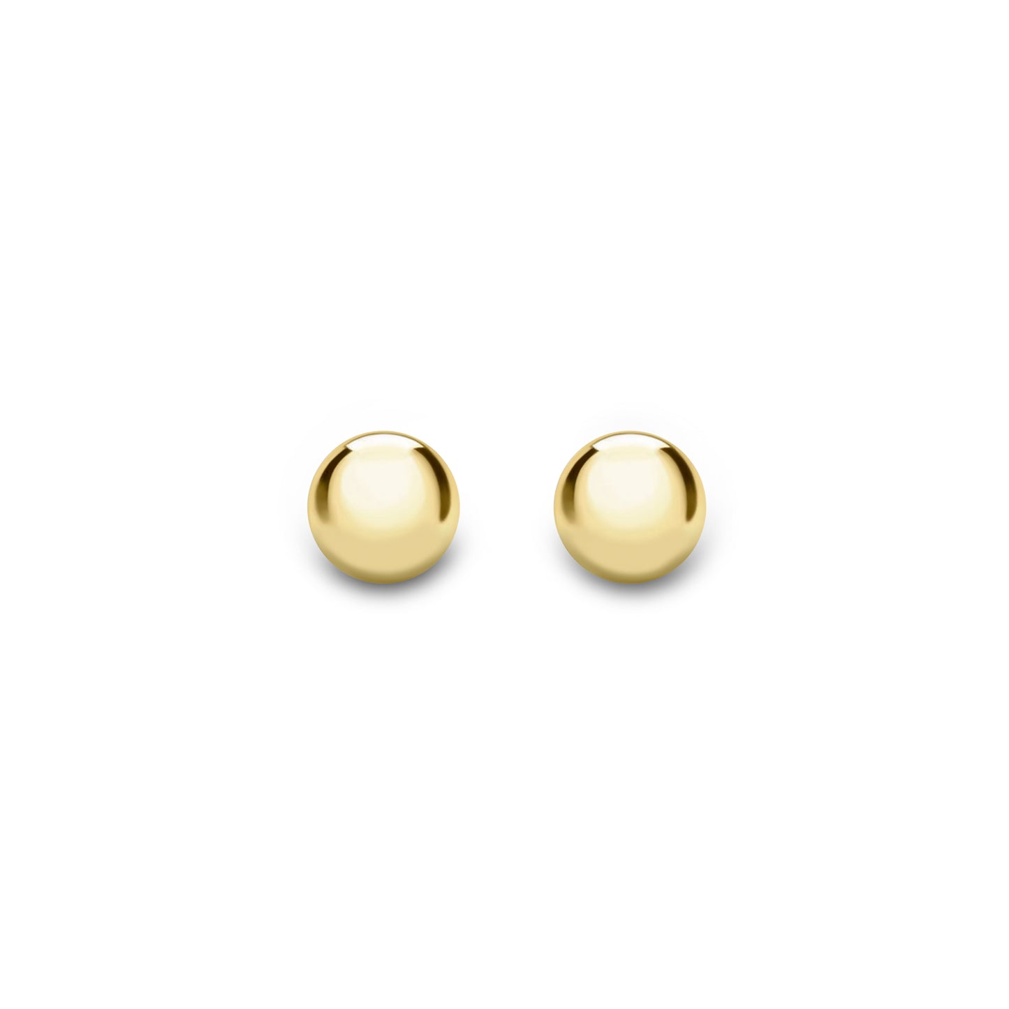 9ct Yellow Gold 6mm Ball Stud Earrings - John Ross Jewellers