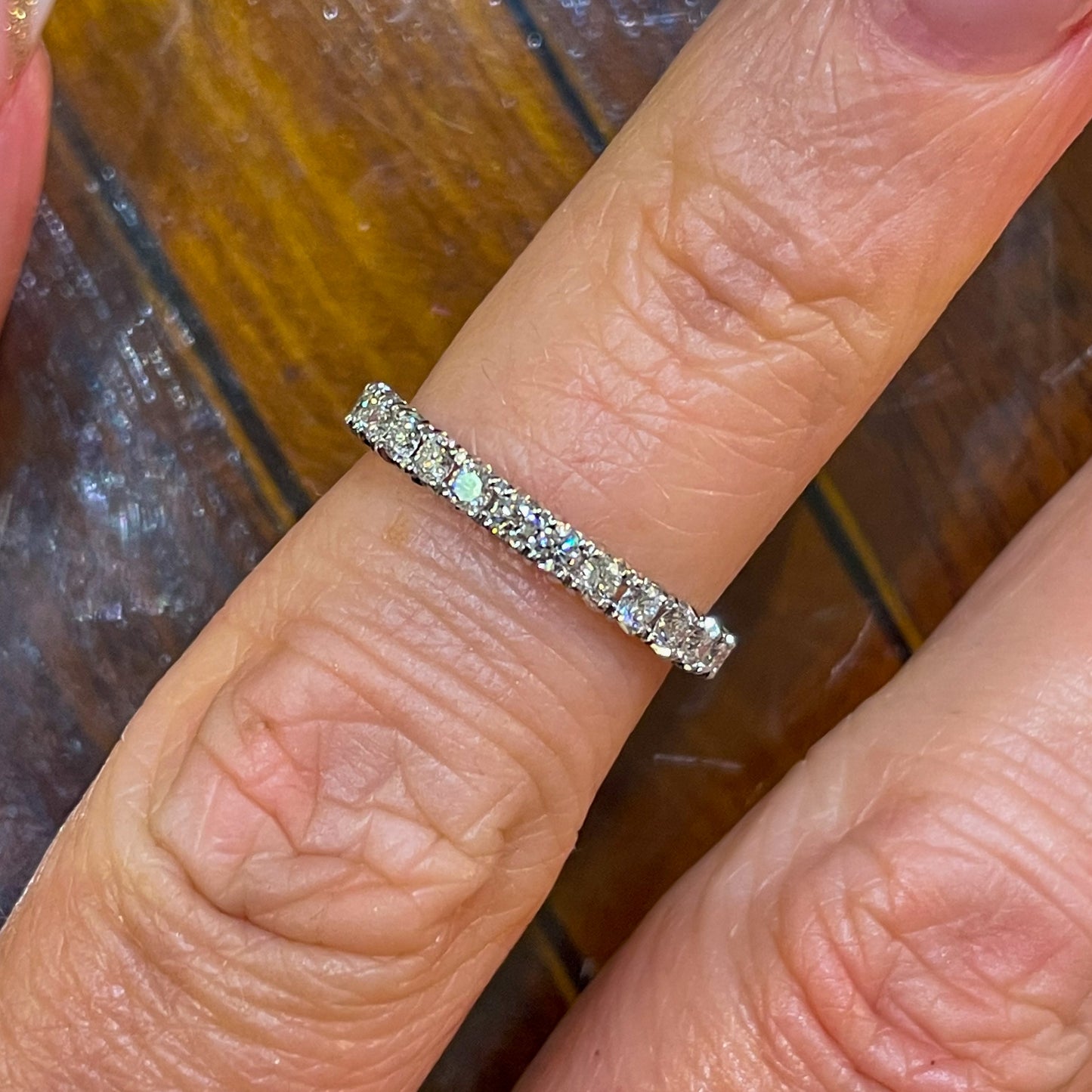 18ct White Gold Diamond Eternity Ring 0.37ct - John Ross Jewellers