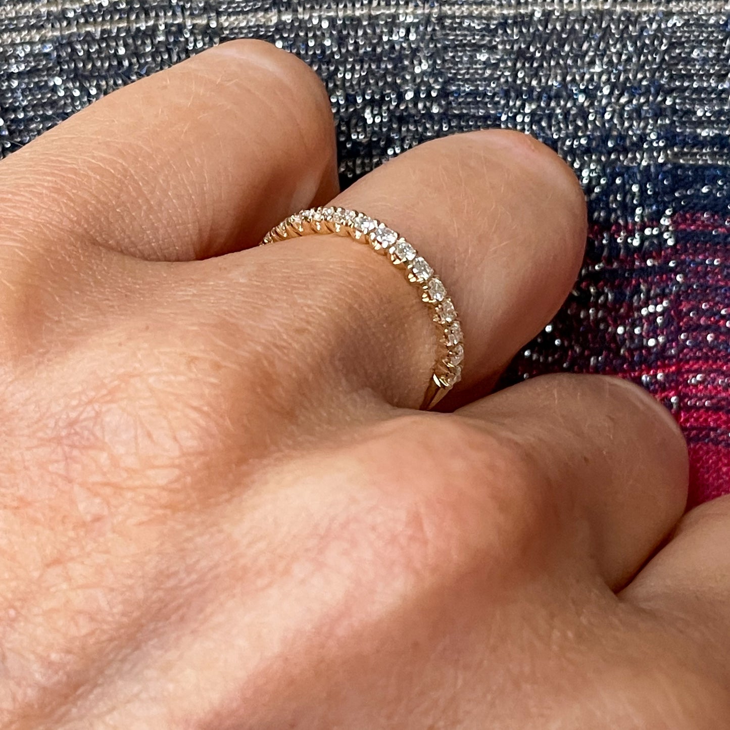 18ct Yellow Gold Diamond Wedding/Eternity Ring | 0.36ct - John Ross Jewellers