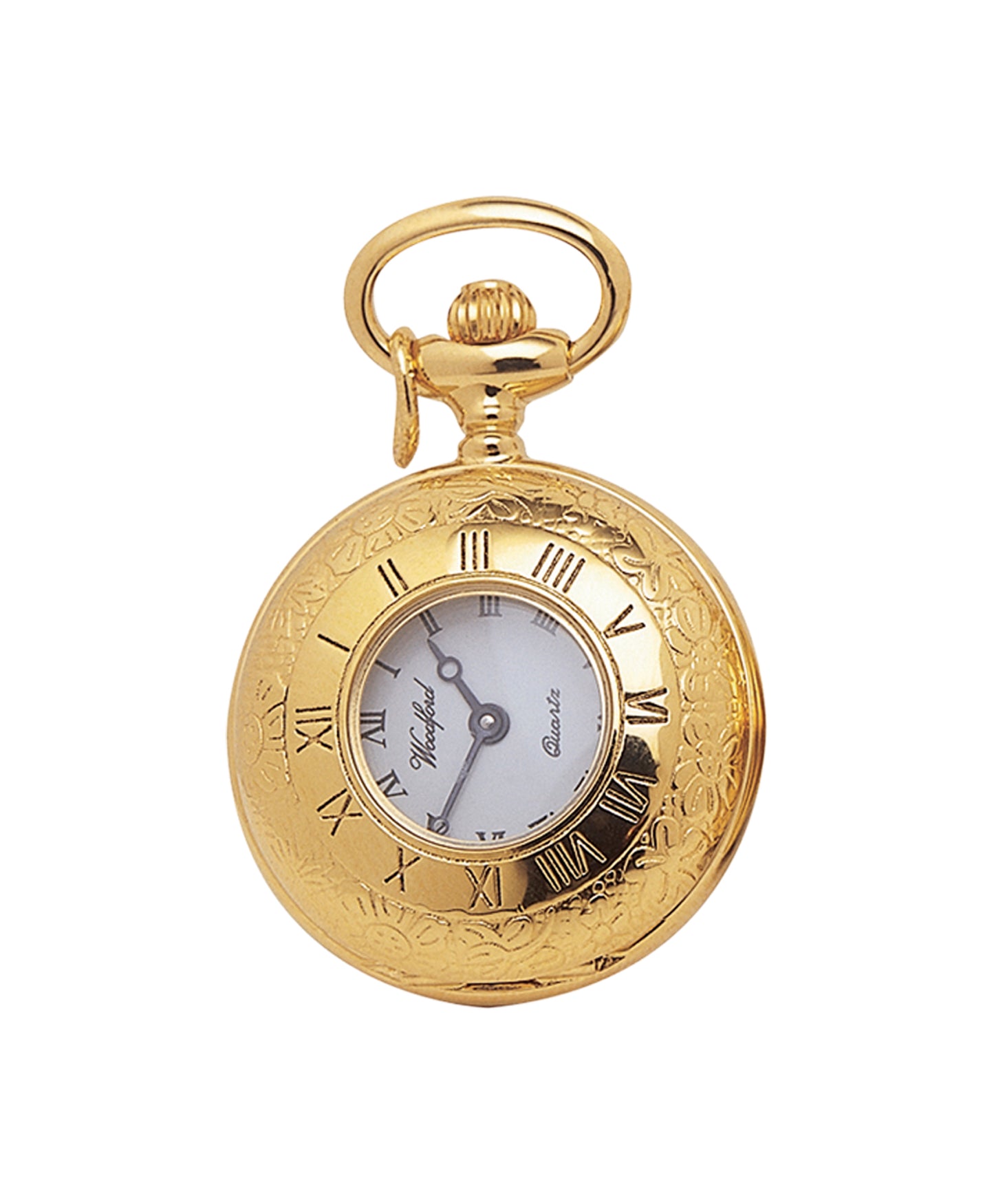 Gold Plated Fob Watch With 28" Chain - John Ross Jewellers