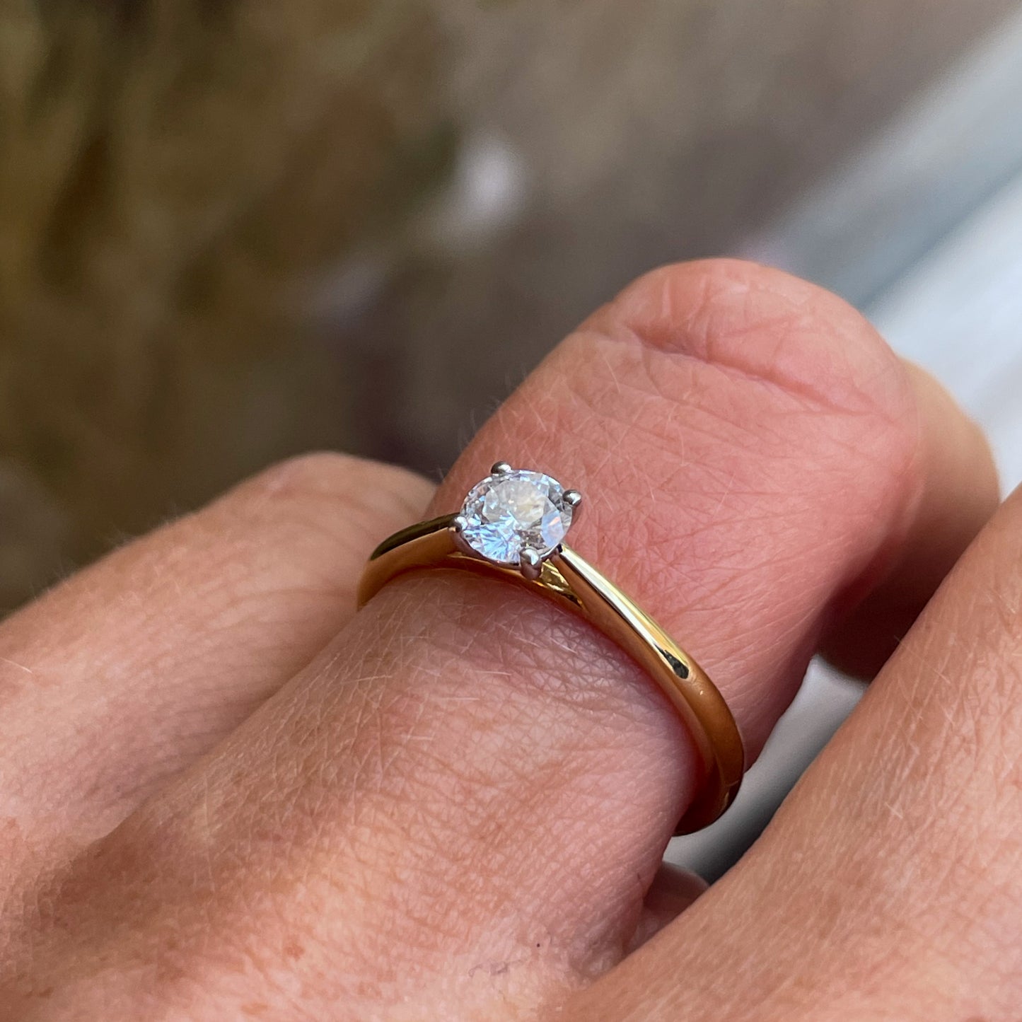 18ct Gold Diamond Solitaire Engagement Ring | 0.44ct - John Ross Jewellers