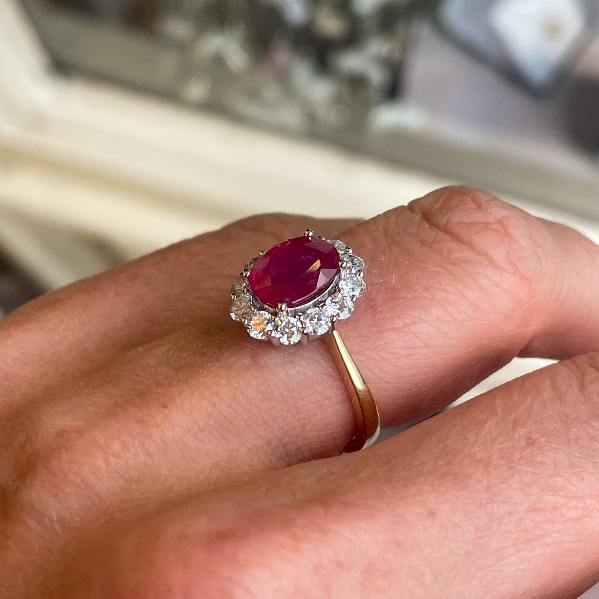 18ct Gold Ruby & Diamond Ring - John Ross Jewellers