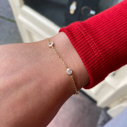 Sunshine CZ By The Yard Bracelet - John Ross Jewellers